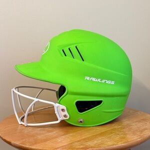 Rawlings Lime Green Sports Softball Helmet